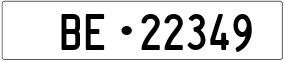 Truck License Plate